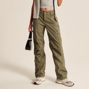 Abercrombie & Fitch Khaki Cargo Trousers